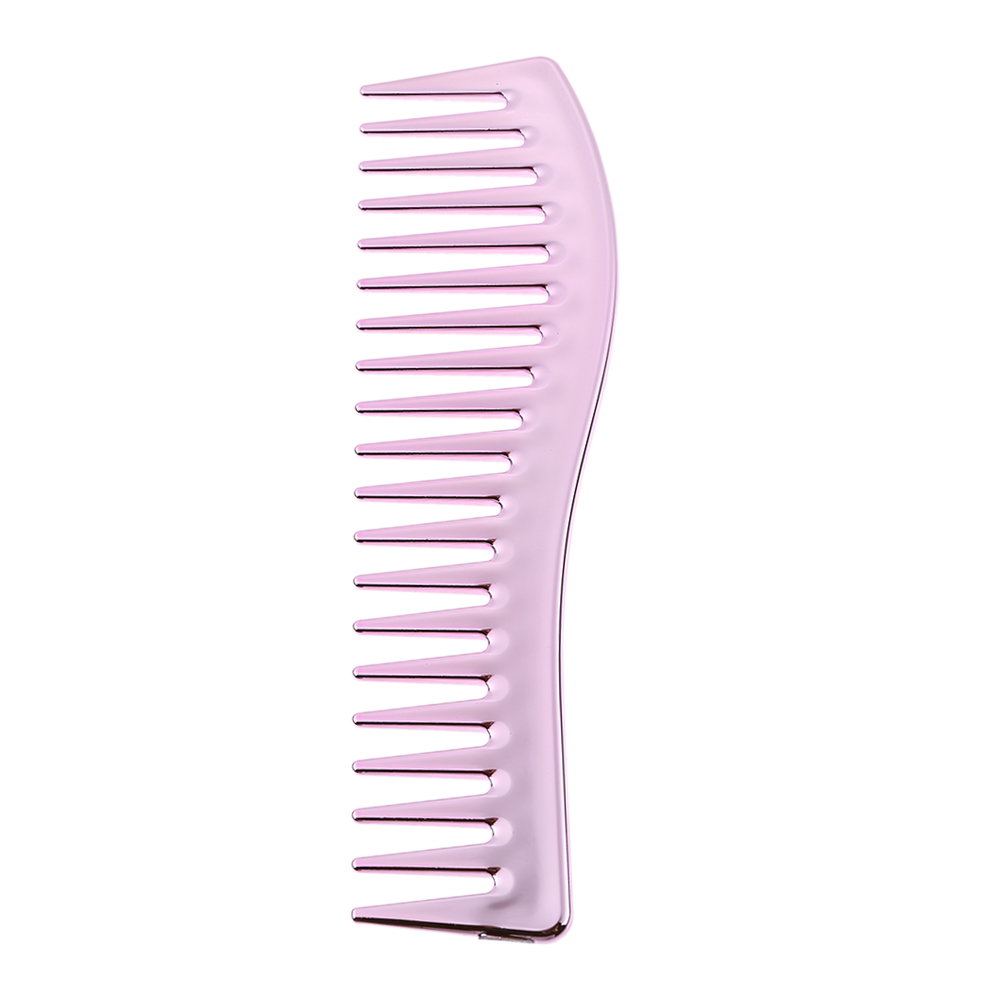 thumbnail image 2 of Peine de peluquería galvanoplastia cepillo de pelo peines de dientes anchos grandes (rosa), 2 of 2