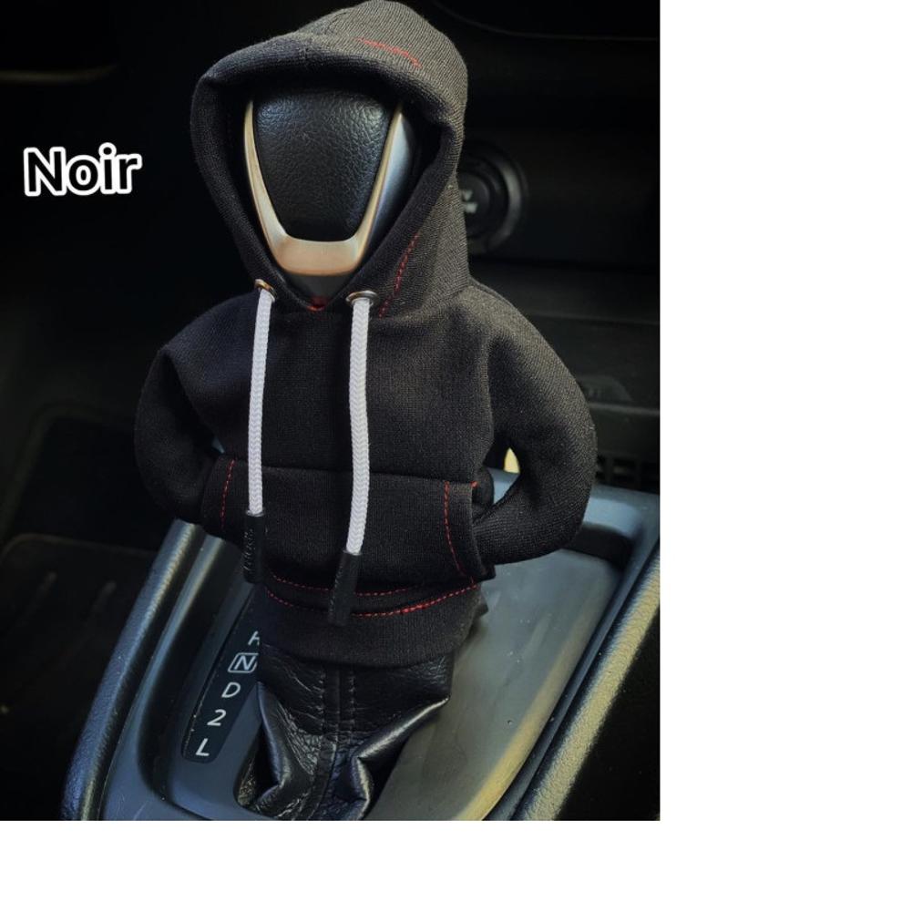 thumbnail image 2 of Cubierta de palanca de cambios de coche, cubierta creativa de palanca de cambios, decoración Interior de coche, color negro, 2 of 2