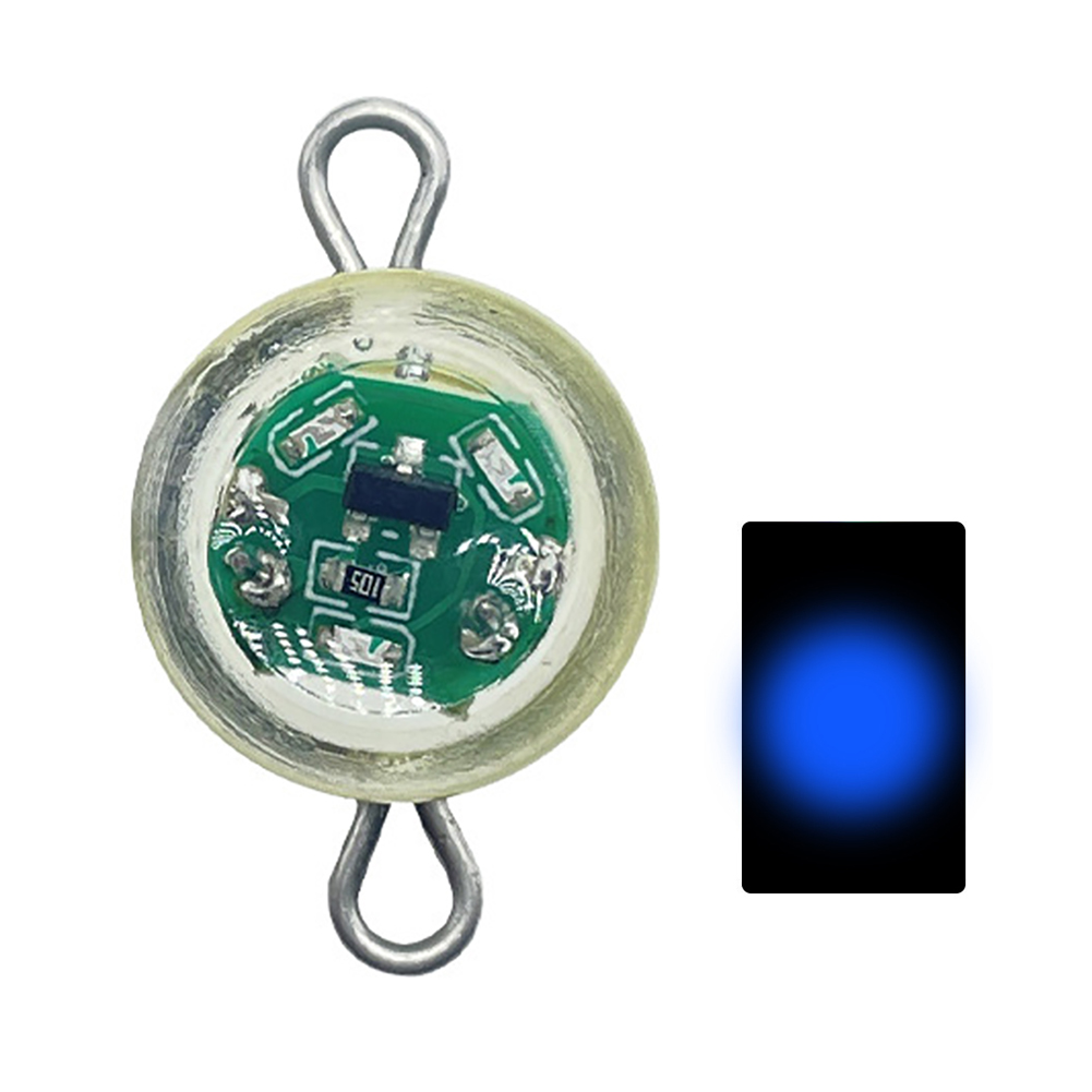 thumbnail image 2 of 7uds. Pesca LED que atrae la lámpara de peces Mini lámpara de calamar de plástico para artes de pesca azul, 2 of 3