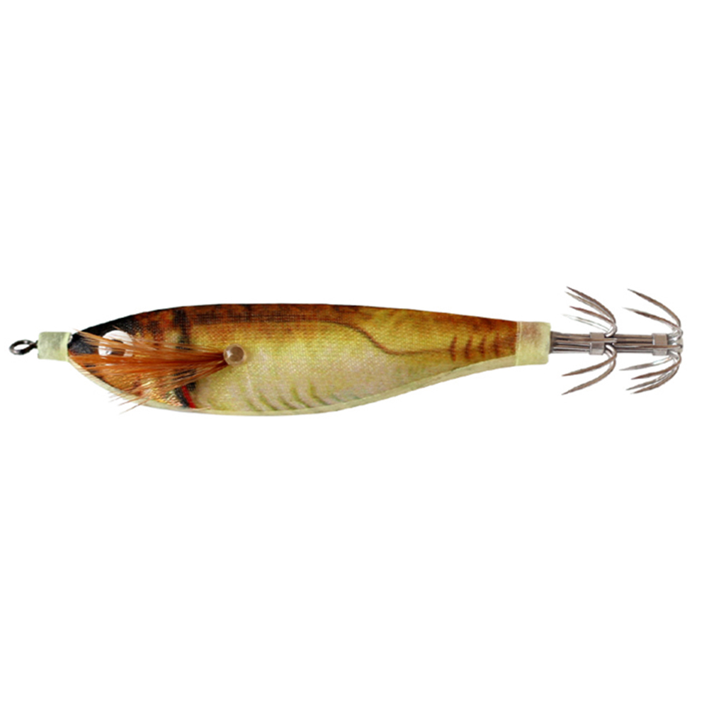 thumbnail image 3 of 8uds. Calamar cebo de pesca luminoso pulpo sepia anzuelo de pesca marrón claro marrón, 3 of 3