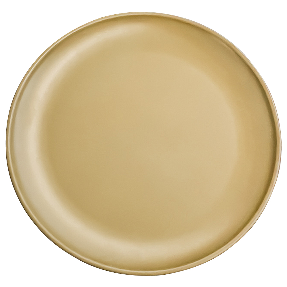 thumbnail image 3 of 6uds. Plato de camping de acero inoxidable, ligero, redondo, amarillo, 3 of 3