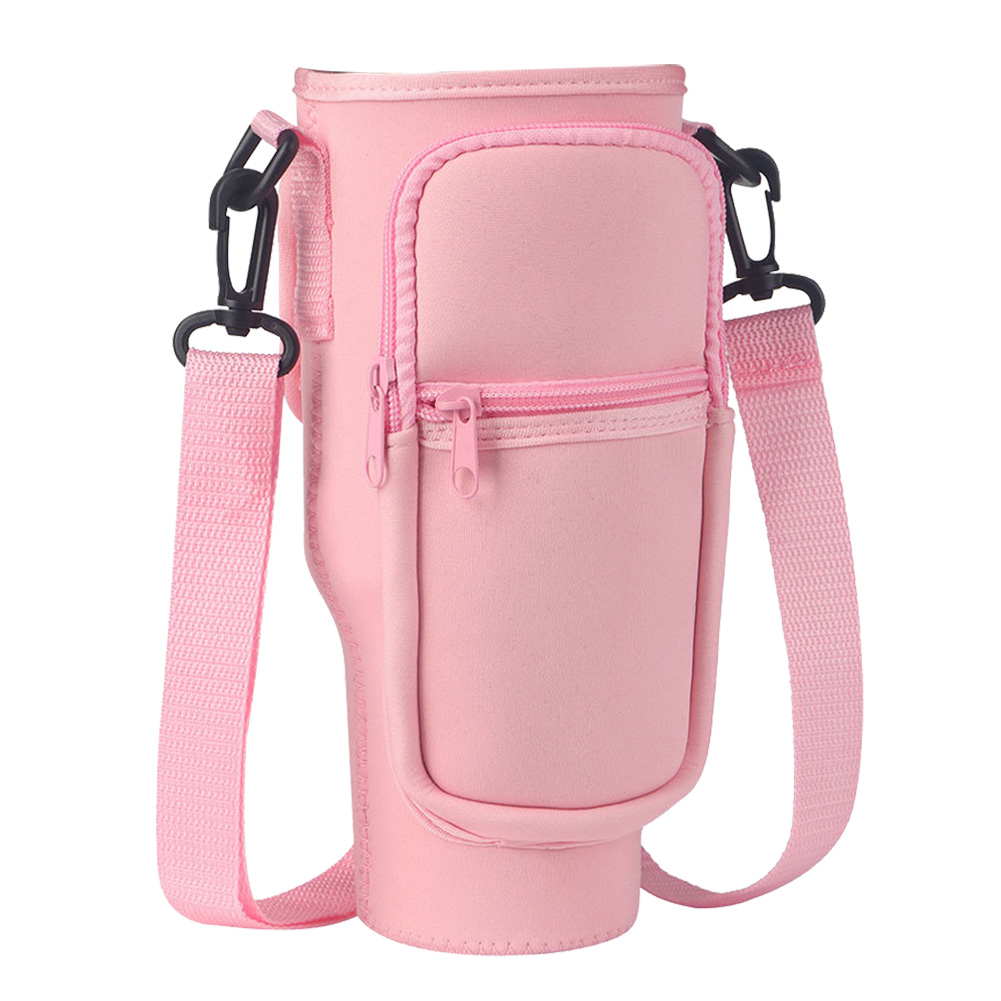 thumbnail image 2 of 3uds. Botella de agua, funda para taza de 40oz, funda portátil de 40oz, soporte para llave de teléfono, color rosa, 2 of 3