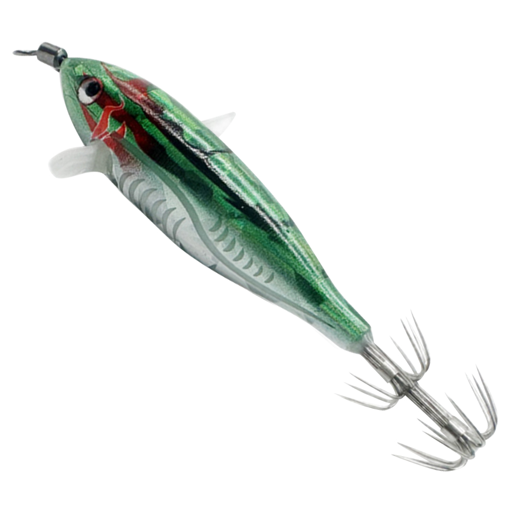 thumbnail image 3 of 20uds. Anzuelo para Jigging de calamar y camarón, herramienta de pesca nocturna con cebo Artificial brillante de 5,5g (estilo H), 3 of 3