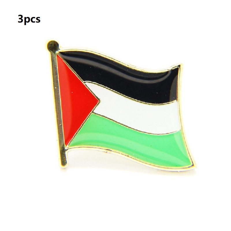 thumbnail image 2 of 3 piezas Palestina BANDERA PIN DE SOLAPA INSIGNIA27 3 piezas, 2 of 2