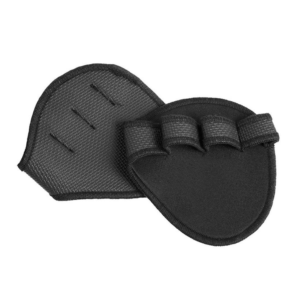 thumbnail image 2 of 2uds. Guantes Levantamiento de Pesas Protector de Manos Unisex Mancuernas Pull Up Grip Pads Negro, 2 of 3