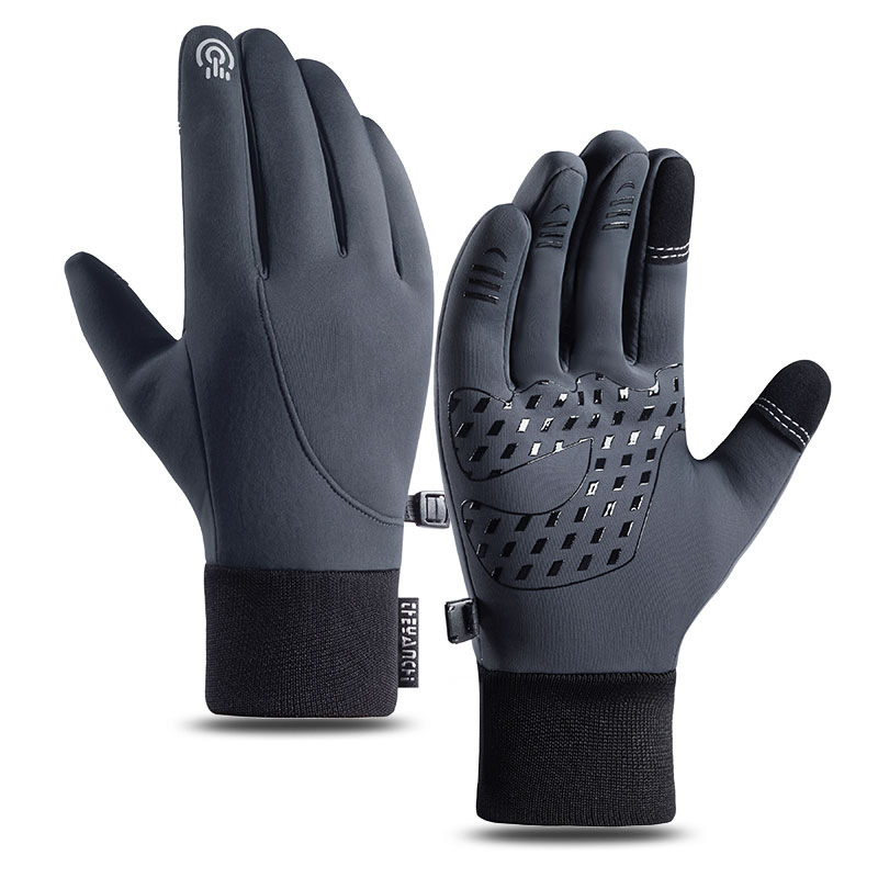 thumbnail image 2 of Guantes de ciclismo impermeables, cálidos y aterciopelados., 2 of 2
