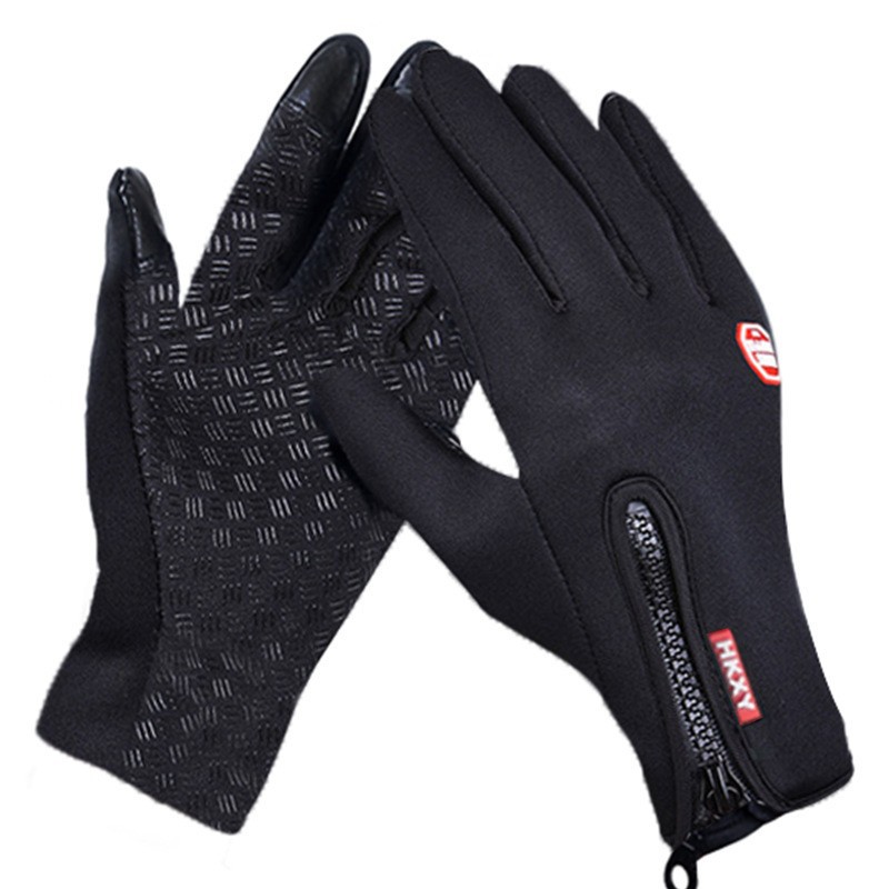 thumbnail image 2 of Guantes térmicos impermeables con forro polar para pantalla táctil (negro), 2 of 2