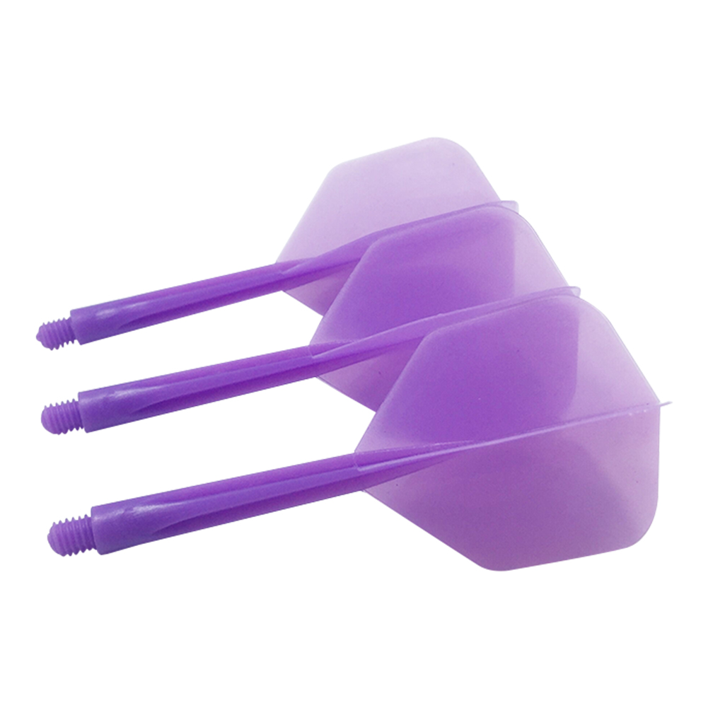 thumbnail image 2 of 10uds. Ejes de dardos y vuelos, regalo duradero anticaída integrado para niños, color morado, 3 uds., 2 of 3