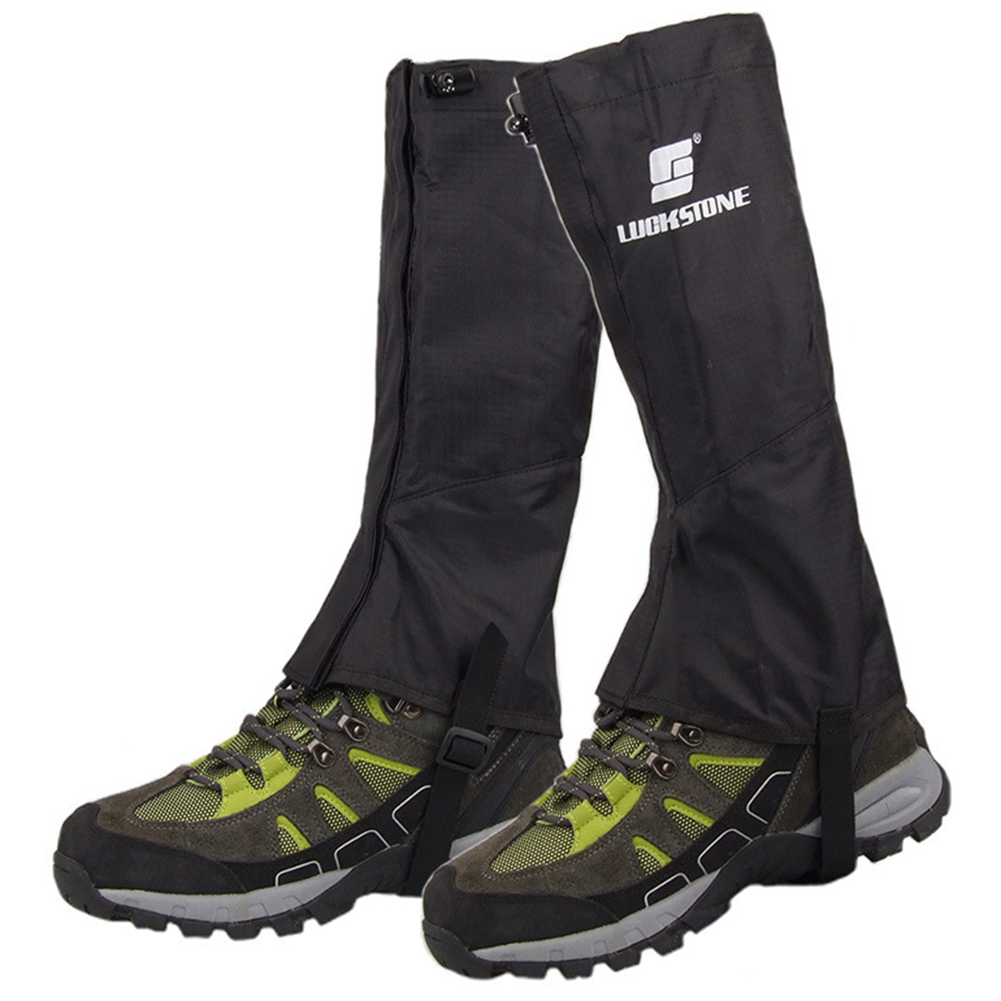 thumbnail image 2 of 10uds. Polainas para piernas Senderismo Zapato impermeable Ligero Hombres Mujeres (M) Negro, 2 of 3