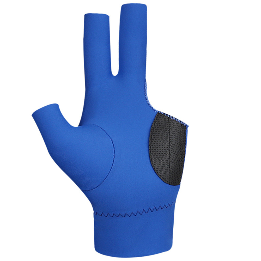 thumbnail image 3 of 3uds. Guantes 3 Dedos Piscina Transpirable Billar Mano Izquierda/Derecha (Izquierda) Azul, 3 of 3