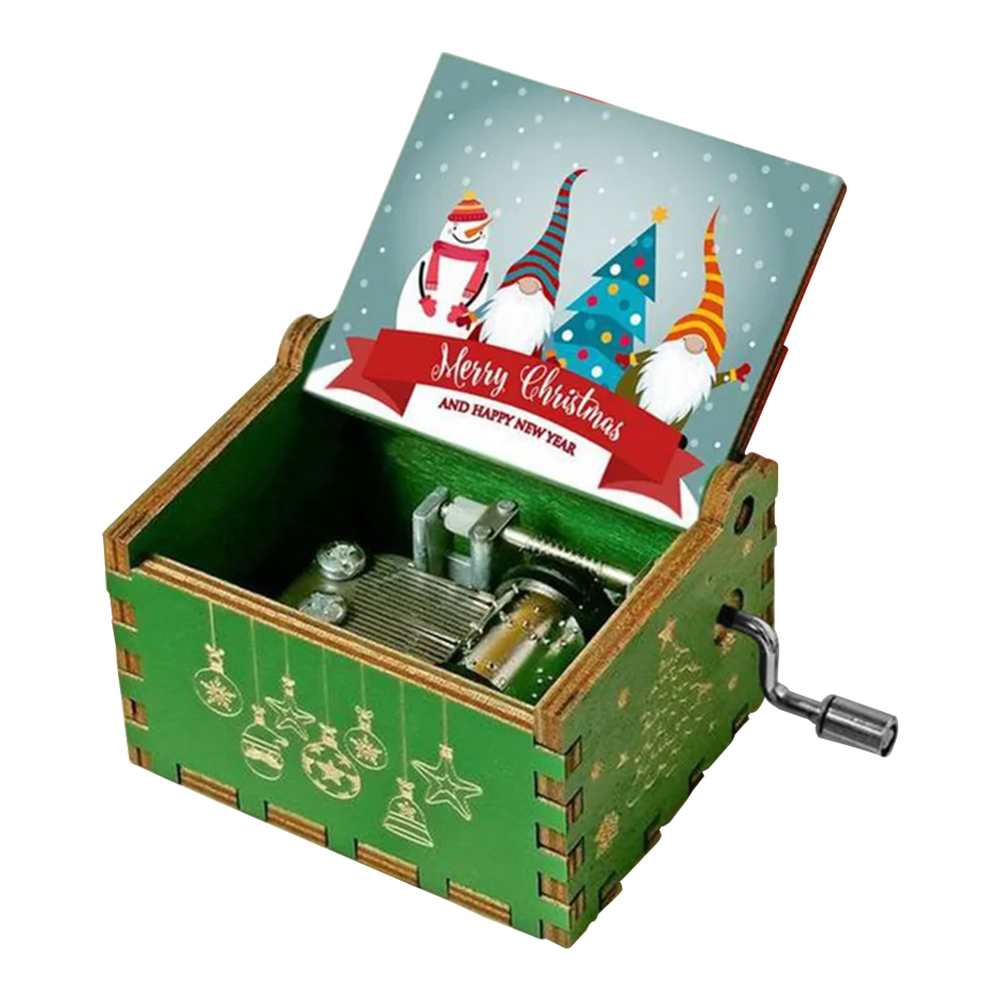 thumbnail image 3 of 2uds. Caja de manivela Mini música lindos suministros para fiestas de música navideña (árbol de Navidad), 3 of 3