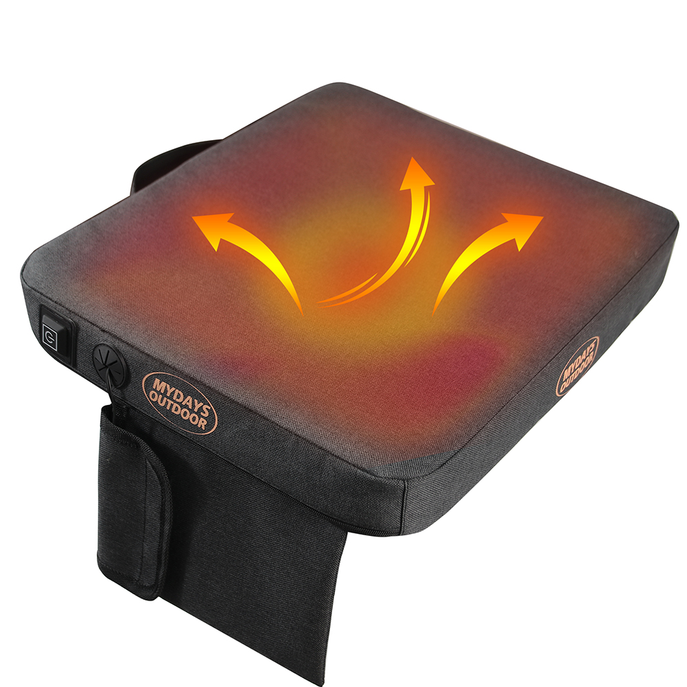 thumbnail image 3 of 2uds. Los asientos con calefacción amortiguan 3 niveles de calor Silla para exteriores alimentada por USB para exteriores, 3 of 3