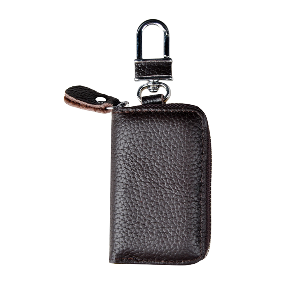 thumbnail image 3 of 3uds. Estuche para llaves de coche Cartera con llavero de coche a la moda Caja para llaves multifuncional (café), 3 of 3