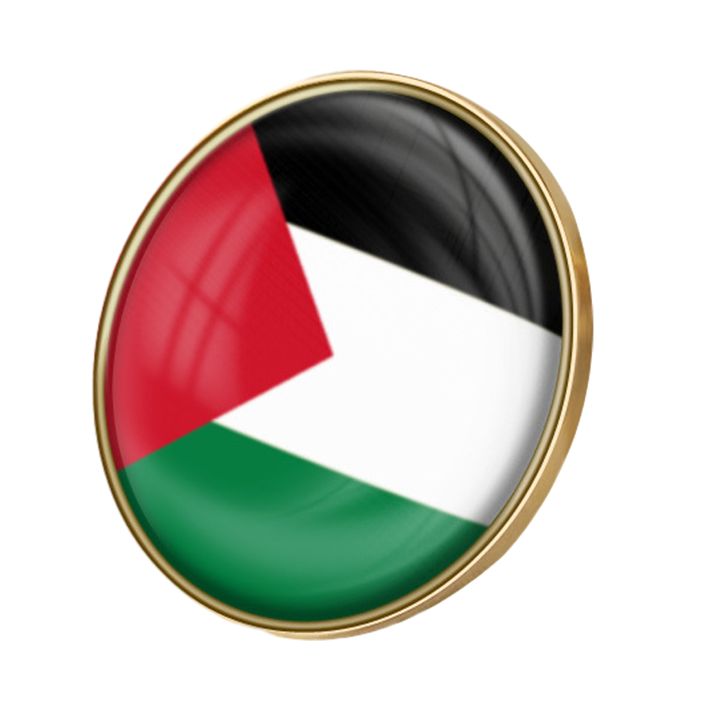 thumbnail image 3 of 100uds. Insignias de la bandera nacional de Palestina, insignia esmaltada de cristal, traje de recuerdo (25 mm), 3 of 3