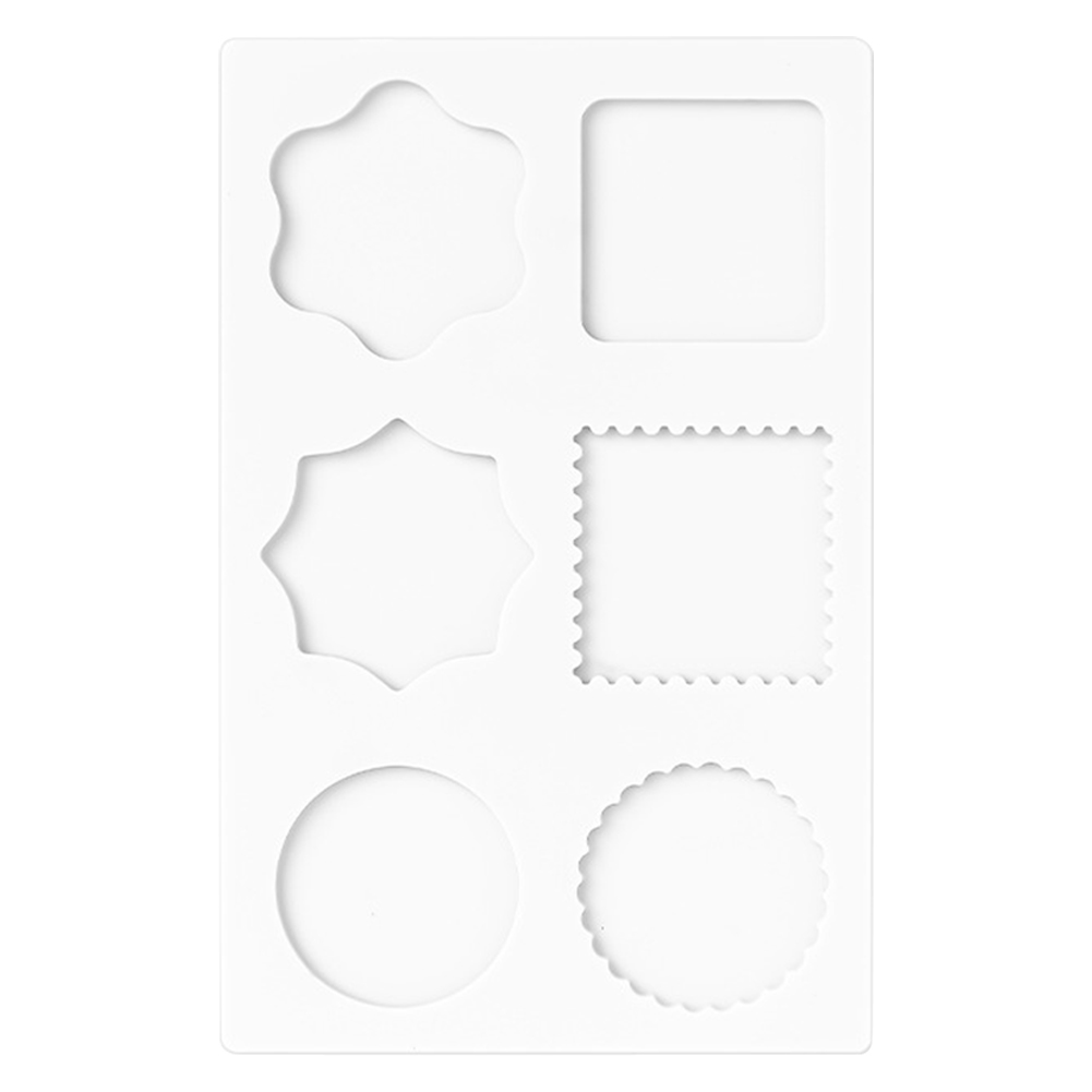 thumbnail image 3 of 10uds. Tapete de sellado de cera de silicona, molde de sello de cera de 6 cavidades para manualidades DIY (blanco), 3 of 3