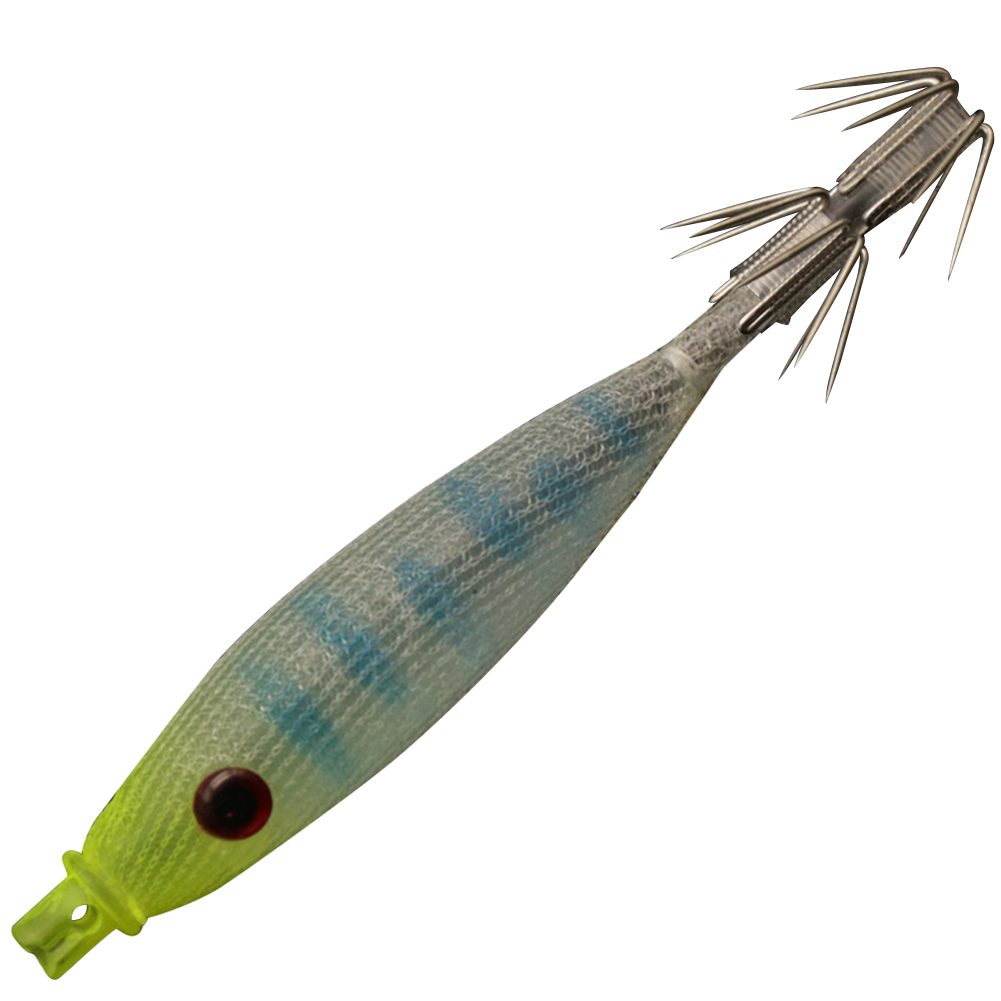 thumbnail image 2 of 8uds. Señuelos de cebo de pesca Simulación realista suave con anzuelo de calamar (estilo C), 2 of 3