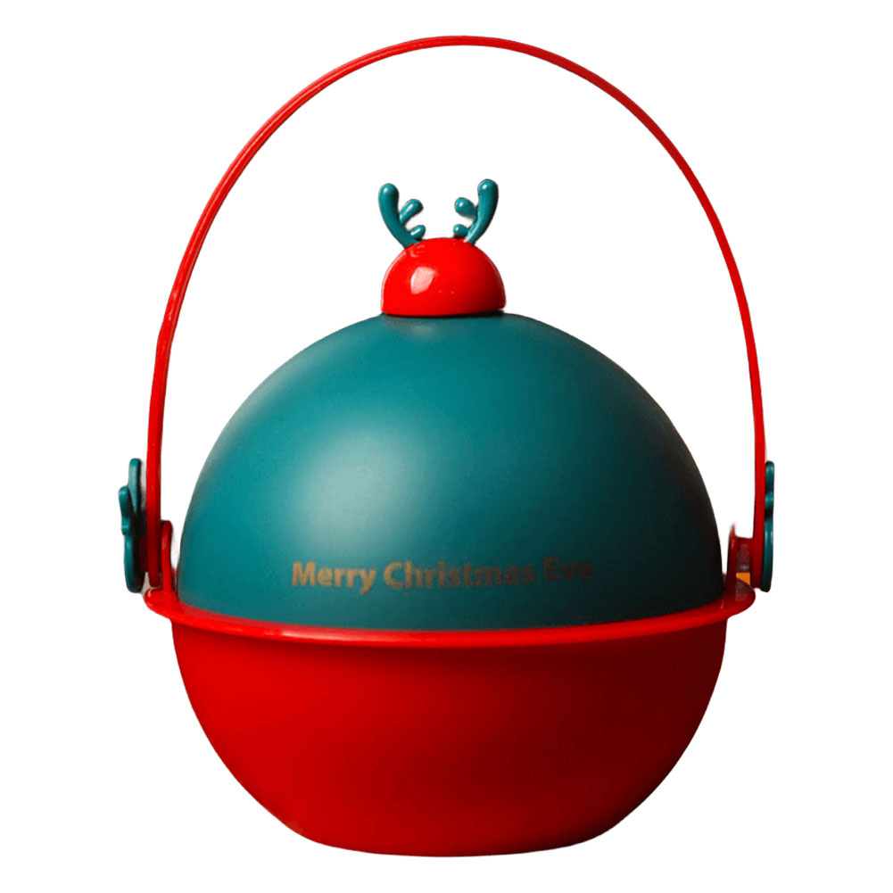 thumbnail image 3 of 2uds. Cubos de dulces navideños con asa, cubos de golosinas, decoración navideña (alce de bola), 3 of 3