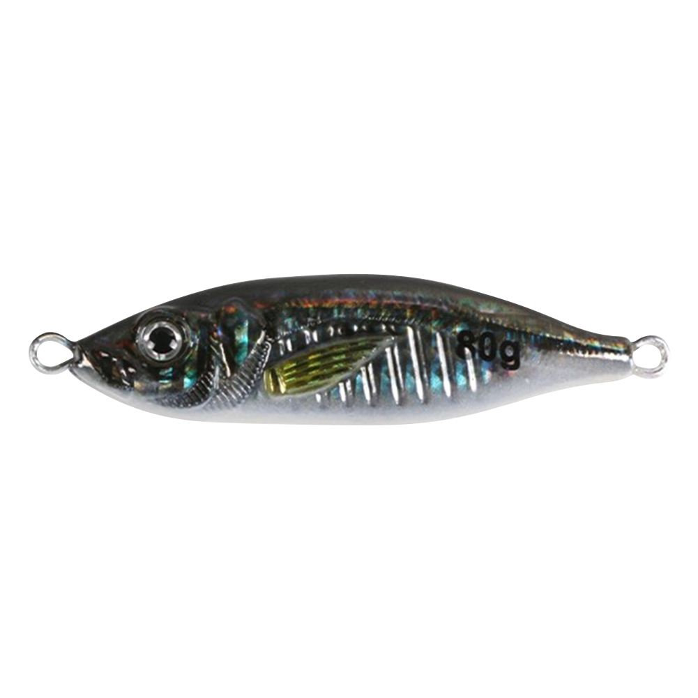 thumbnail image 3 of 20uds. Cebo Impresión 3D UV Luminoso Caballa Señuelos de Pesca Bionic 7.5cm 80g Negro, 3 of 3