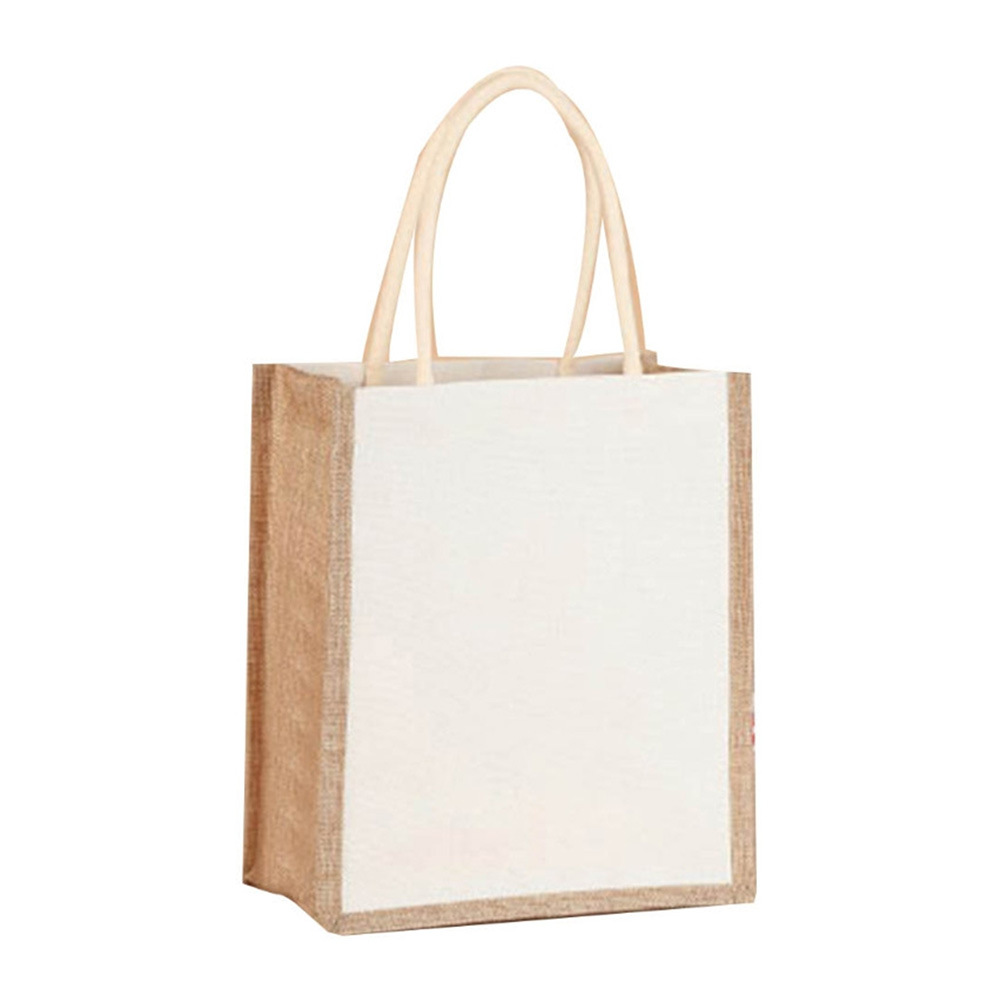thumbnail image 3 of 3uds. Bolsa de compras de yute de arpillera, organizador de almacenamiento de comestibles, bolsos (vertical), 3 of 3