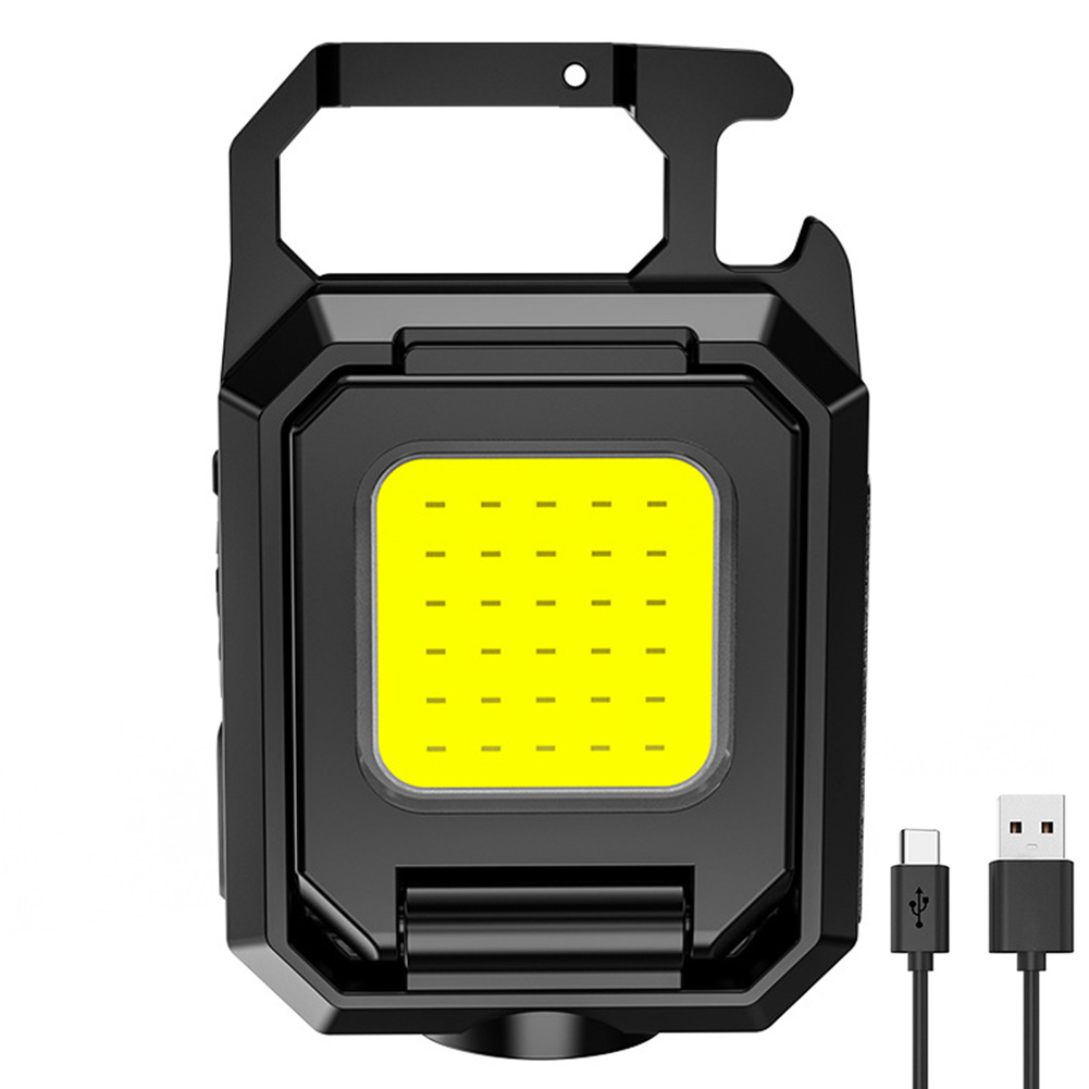 thumbnail image 3 of 7uds. Tipo-C USB 1000LM COB LED XPE Llavero Luz 800mAh Recargable IPX4 Impermeable, 3 of 3