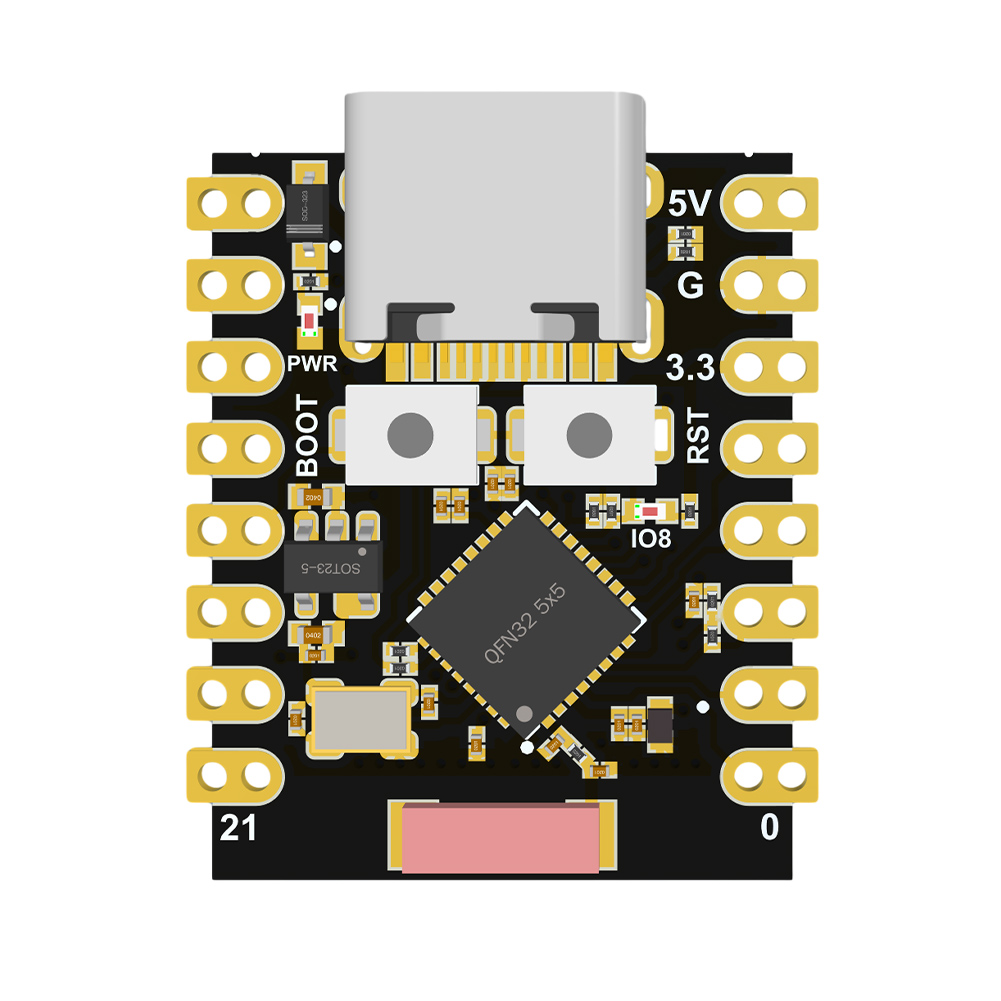 thumbnail image 2 of 18uds. Placa de desarrollo ESP32-C3 Fuente de alimentación de 3,3-6 V ESP32 SuperMini de baja potencia (negro), 2 of 3