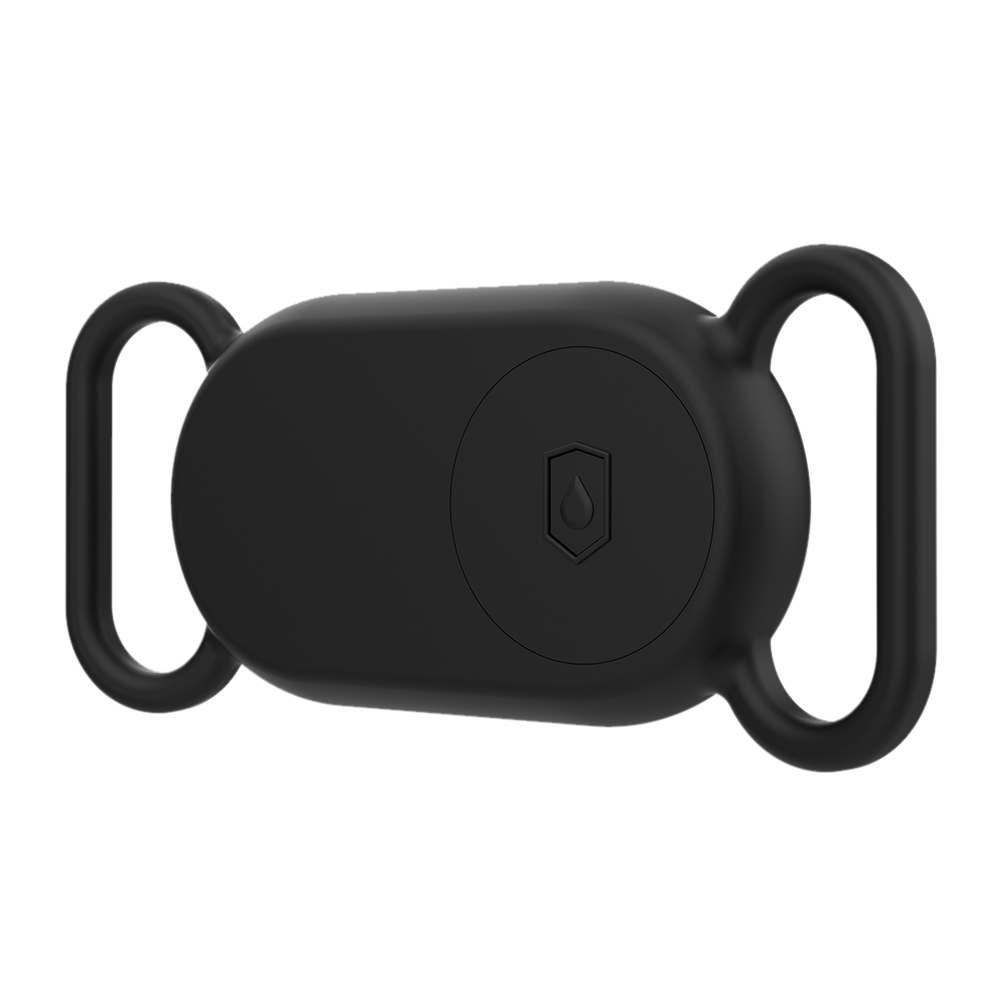 thumbnail image 2 of 10uds. Funda de silicona con soporte para collar de perro impermeable para Galaxy SmartTag2 (negro), 2 of 3