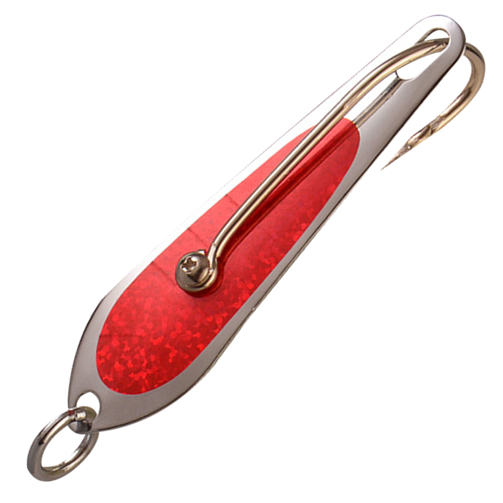 thumbnail image 2 of 5uds. Gancho de lentejuelas de Metal, cuchara de señuelo de pesca de 13g, accesorios de pesca portátiles, color rojo, 2 of 3