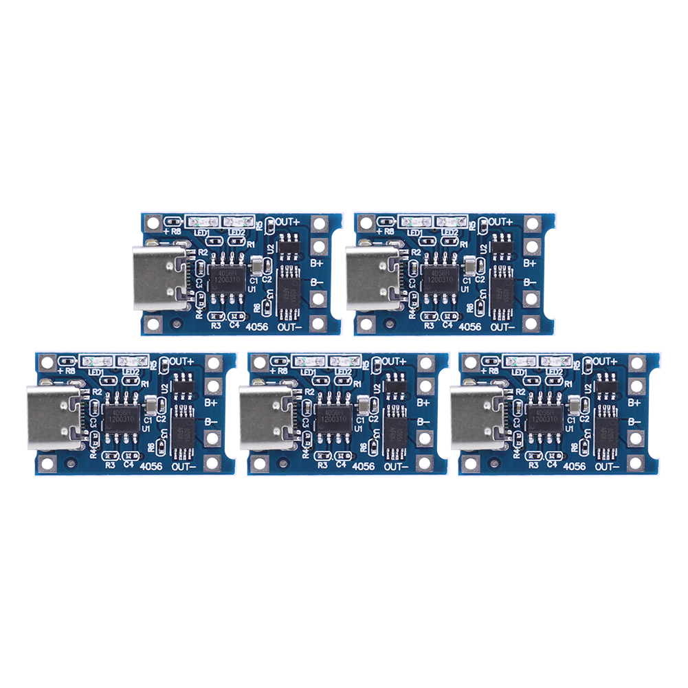 thumbnail image 2 of 5uds. Placa de carga de batería TP4056 Módulo de carga de batería 1A 4.5V-5V (5PCS), 2 of 3