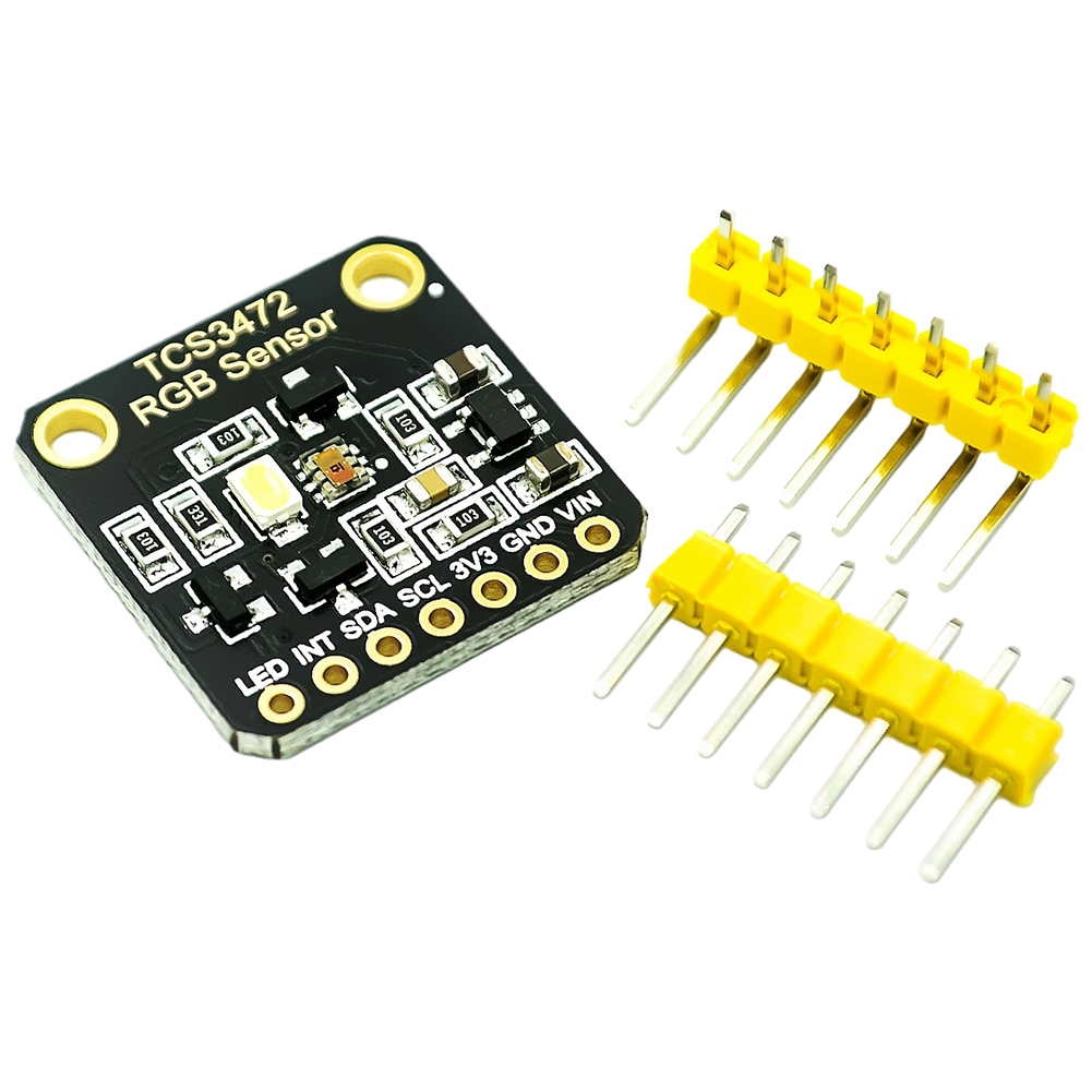 thumbnail image 3 of 2uds. Módulo de reconocimiento de sensor de color RGB TCS34725 IIC para Arduino STM32 (cuadrado), 3 of 3