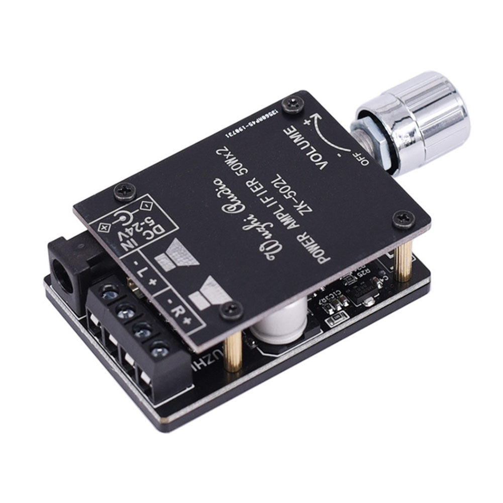 thumbnail image 3 of 15uds. Placa de amplificador de potencia digital de doble canal 5.0 compatible con Bluetooth ZK-502L, 3 of 3