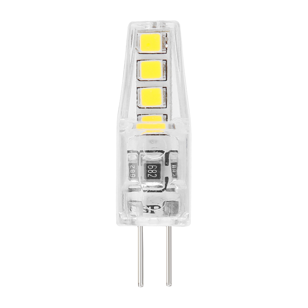 thumbnail image 3 of 50uds. Lámpara de maíz de silicona de 2W G4 SMD2835 8 LED Lámpara de araña (blanco frío), 3 of 3