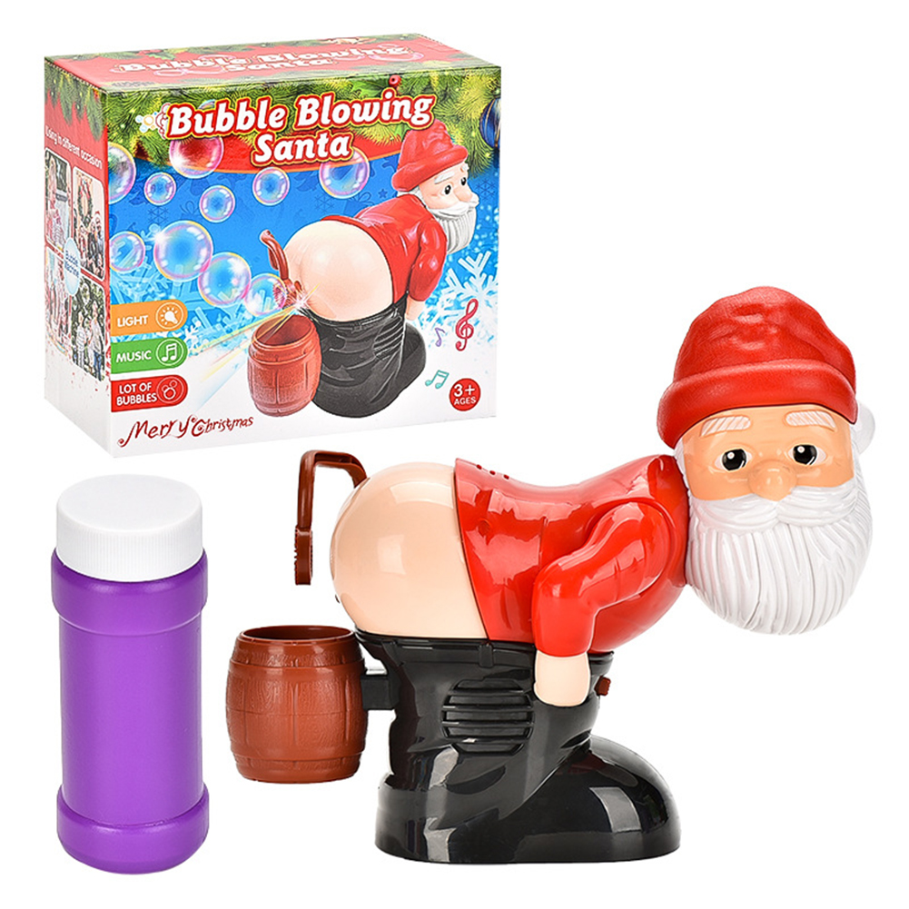 thumbnail image 3 of 2uds. Soplador de burbujas de pedo de Papá Noel navideño, divertido fabricante de burbujas, regalo para niños y niñas, 3 of 3