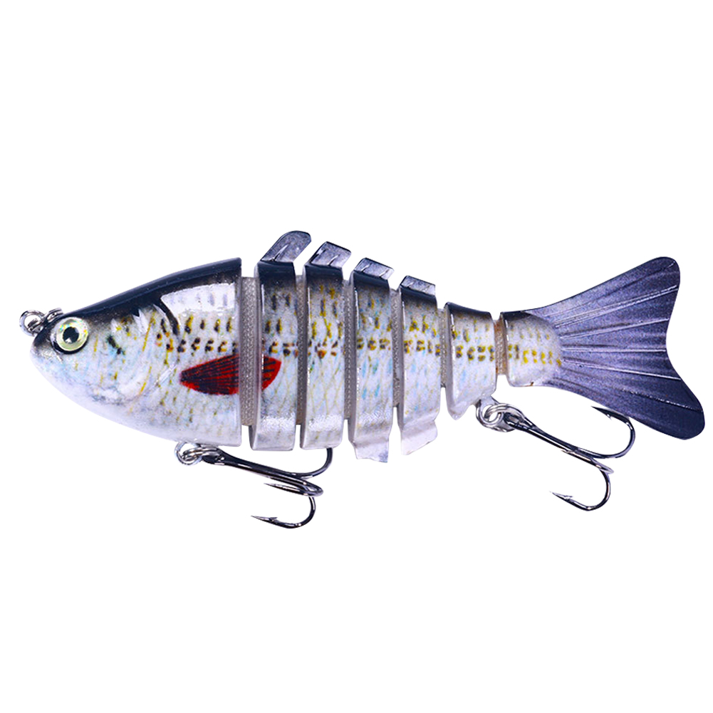 thumbnail image 2 of 5uds. Segmentos Mutlicolor 10 CM 7 Cebo para Peces con Anzuelo Aparejos de Anzuelos (Estilo 4), 2 of 3