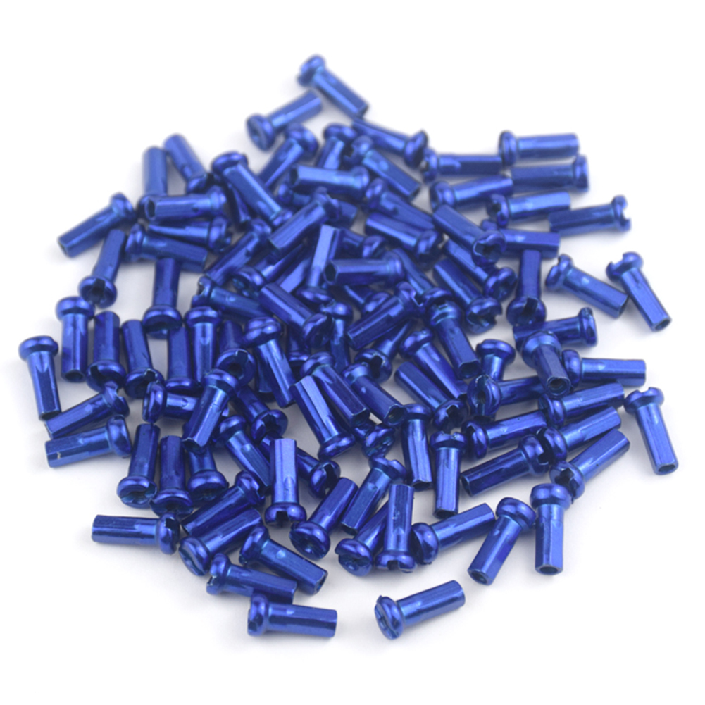 thumbnail image 2 of 3uds. Nipples Bike Metal para 14G 2mm Radios Piezas de ciclismo de montaña Azul 50pcs, 2 of 3