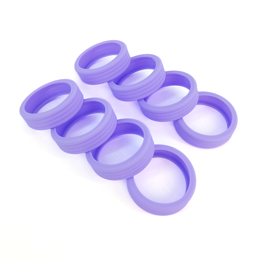 thumbnail image 2 of 2uds. Funda de silicona antidesgaste para ruedas de equipaje, 8 Uds., para equipaje de mano (púrpura), 2 of 3