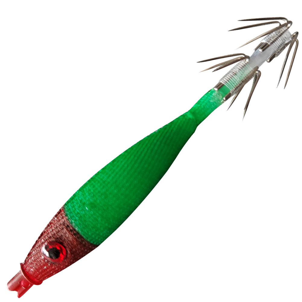 thumbnail image 2 of 6uds. Señuelos de cebo de pesca Simulación realista suave con anzuelo de calamar (estilo E), 2 of 3