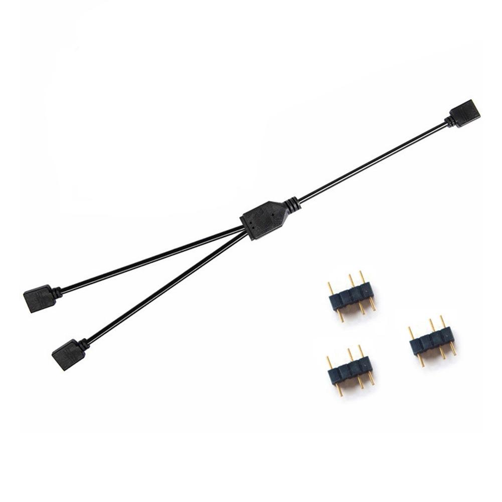 thumbnail image 2 of Adaptador de cable de extensión ARGB Cable divisor RGB para placa base (5V 3Pin), 2 of 2