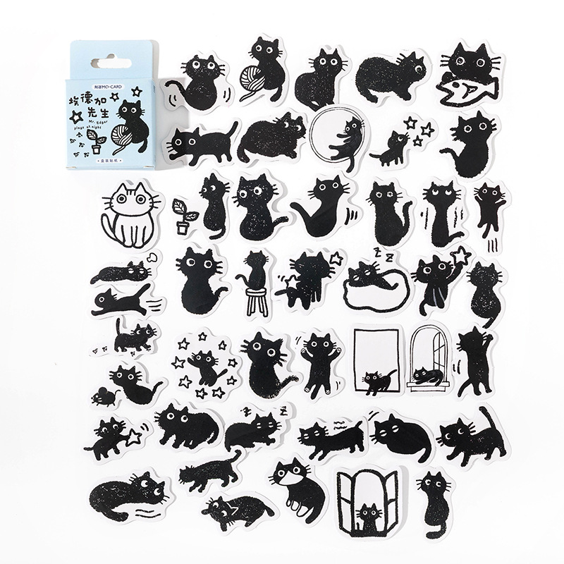 thumbnail image 2 of Pegatinas De Manual 45 pegatinas de papel con significado de animales, pegatinas de manual coloridas (A), 2 of 2