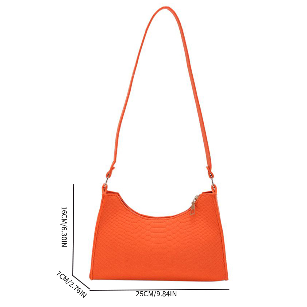 thumbnail image 2 of Bolso de hombro para mujer, bolso informal para axilas, bolsos de mano elegantes (naranja 1), 2 of 2