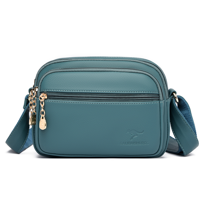 thumbnail image 2 of Bolso de moda para mujer, bolso de mamá para mujer, bolsos de mano, bolso de hombro de PU (azul lago), 2 of 2
